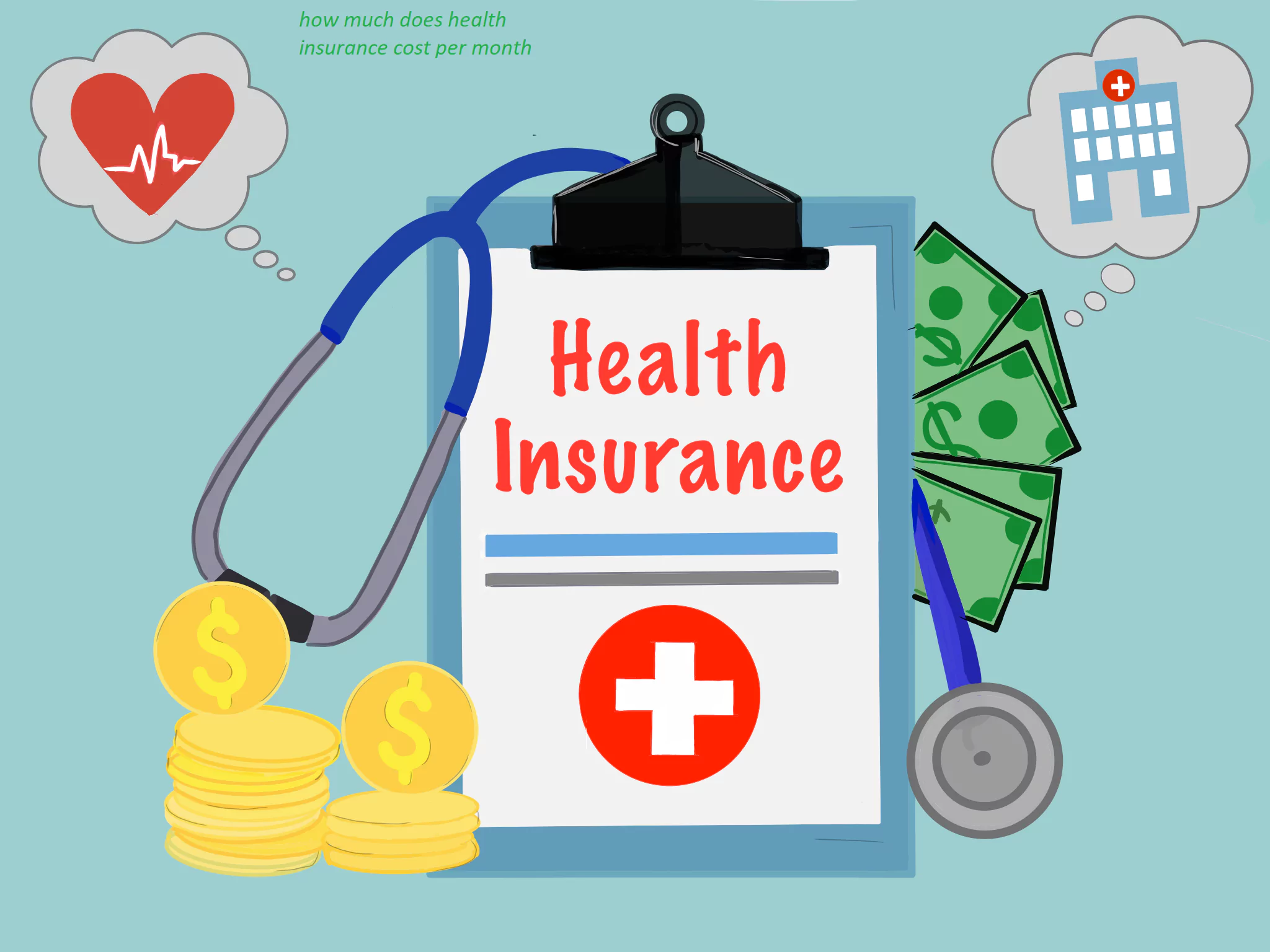 How much does health insurance cost per month