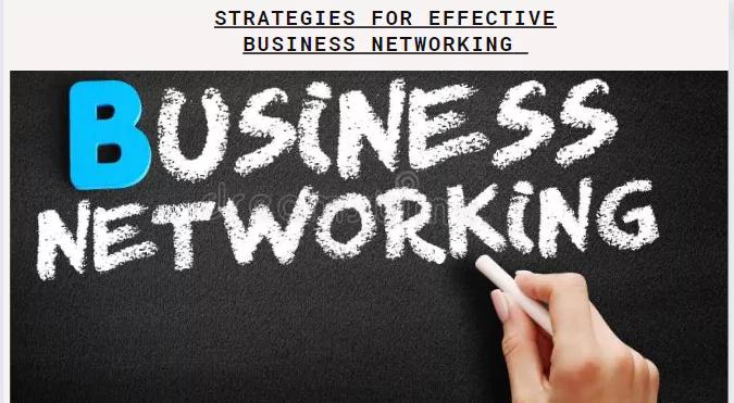 Strategies for Effective Business Networking